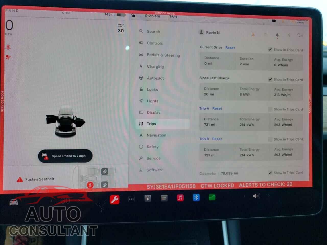 TESLA MODEL 3 2018 - 5YJ3E1EA1JF051158