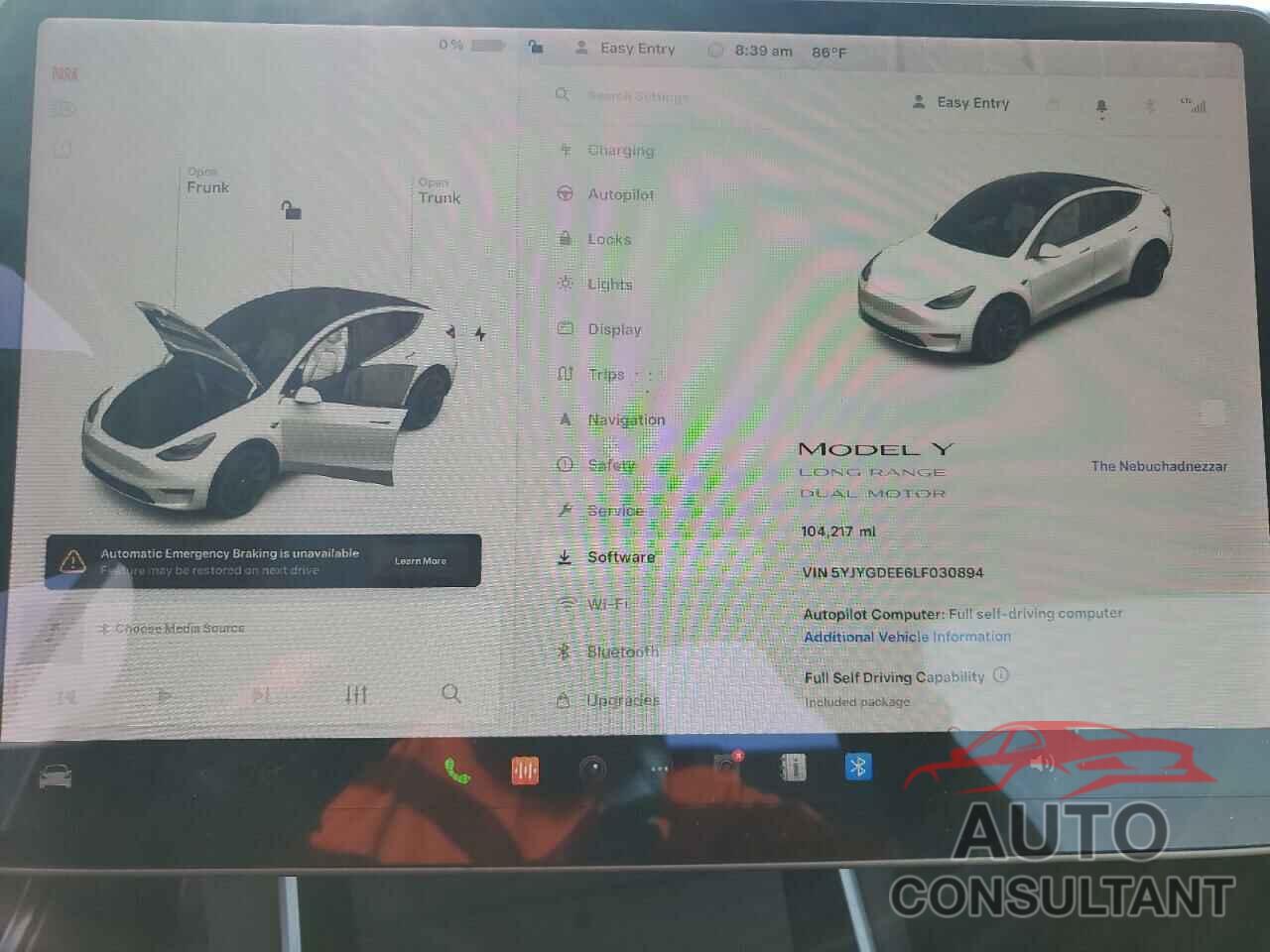 TESLA MODEL Y 2020 - 5YJYGDEE6LF030894