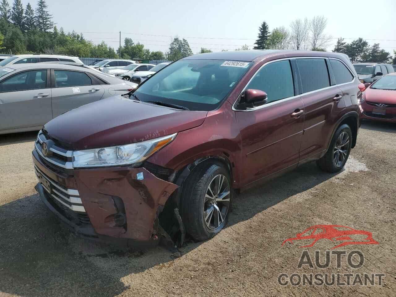 TOYOTA HIGHLANDER 2019 - 5TDZZRFH2KS296654