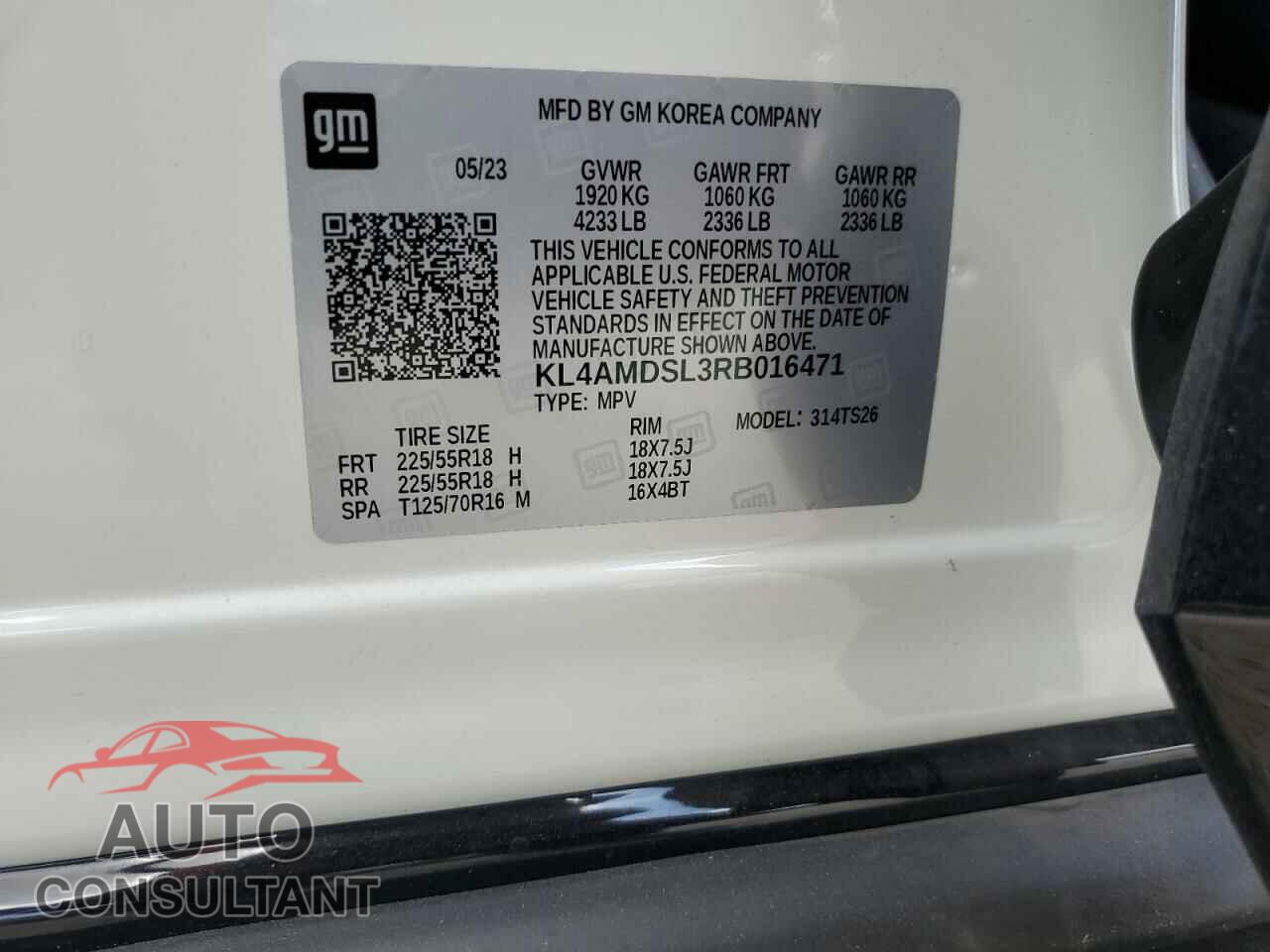 BUICK ENCORE 2024 - KL4AMDSL3RB016471