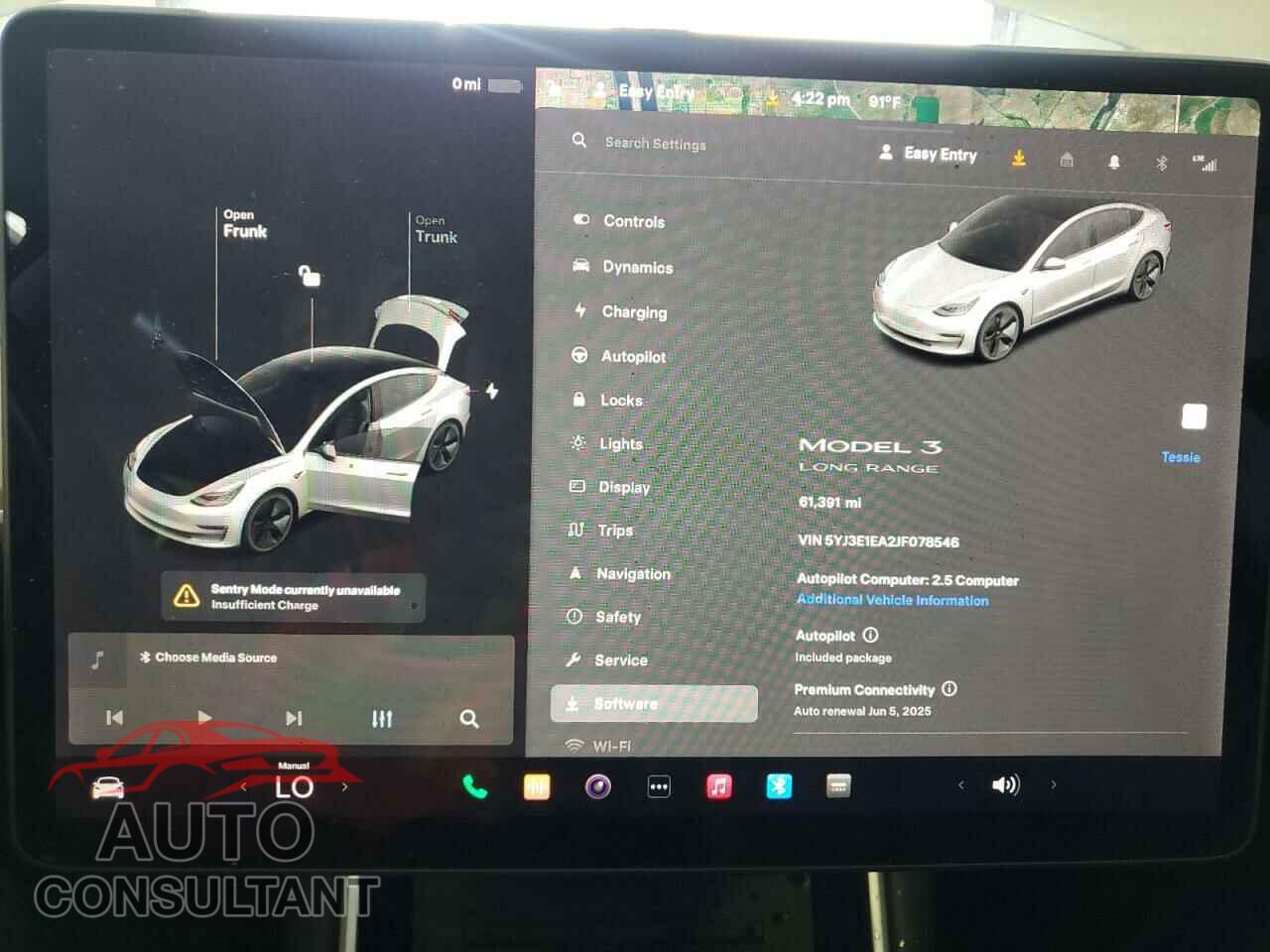 TESLA MODEL 3 2018 - 5YJ3E1EA2JF078546