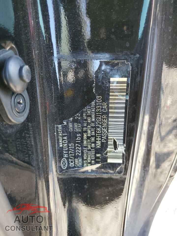 HYUNDAI GENESIS 2016 - KMHHT6KJ2GU133103