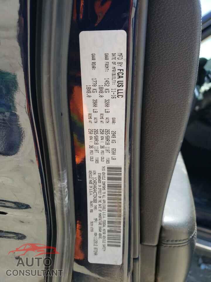DODGE DURANGO 2017 - 1C4RDHAG4HC724368