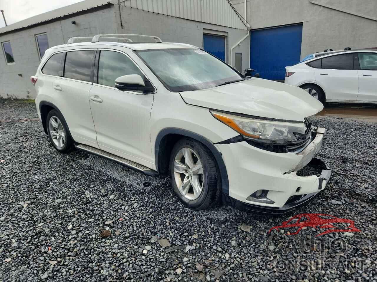 TOYOTA HIGHLANDER 2015 - 5TDDKRFH9FS193378