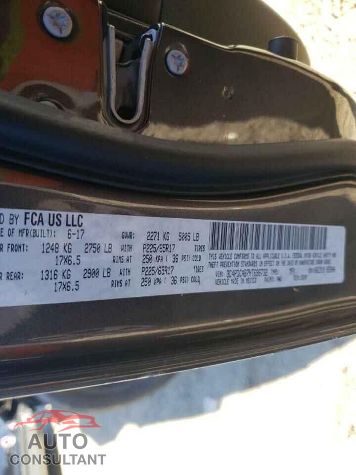 DODGE JOURNEY 2017 - 3C4PDCAB7HT696732