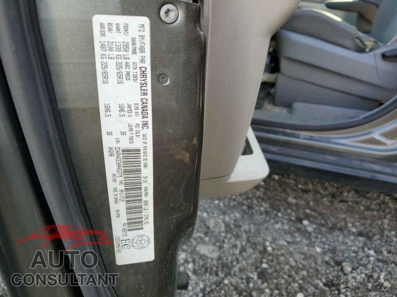 DODGE CARAVAN 2010 - 2D4RN4DE9AR453775