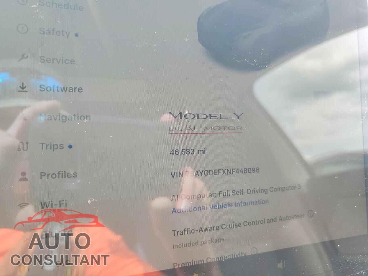 TESLA MODEL Y 2022 - 7SAYGDEFXNF448096