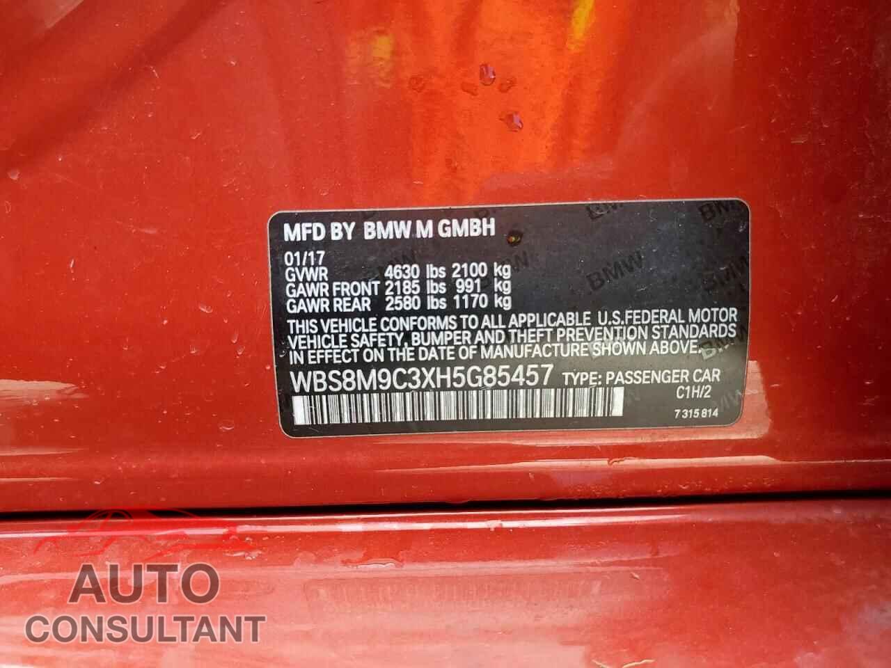 BMW M3 2017 - WBS8M9C3XH5G85457
