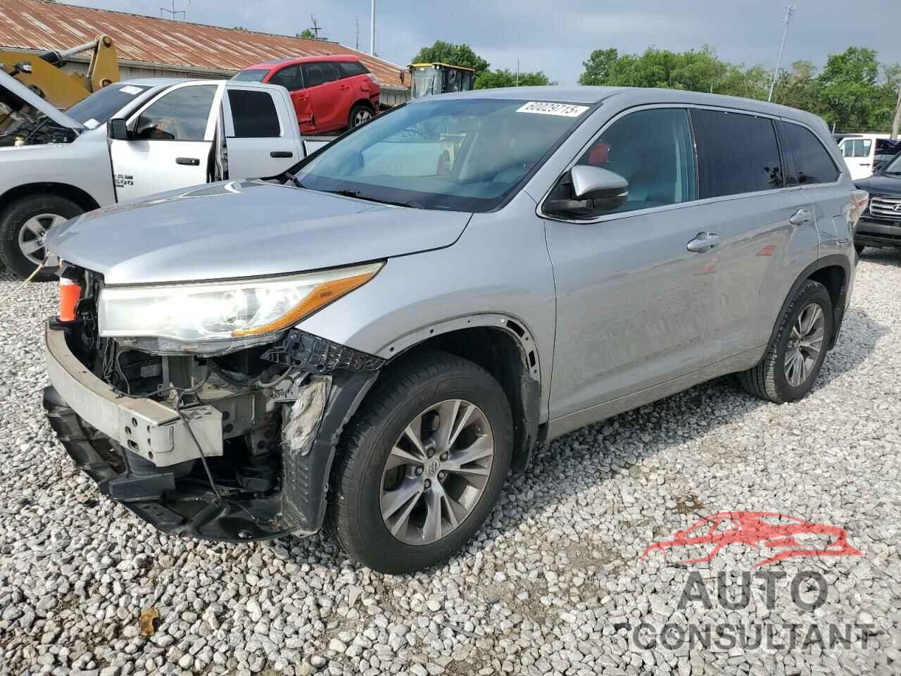TOYOTA HIGHLANDER 2015 - 5TDBKRFH7FS196688
