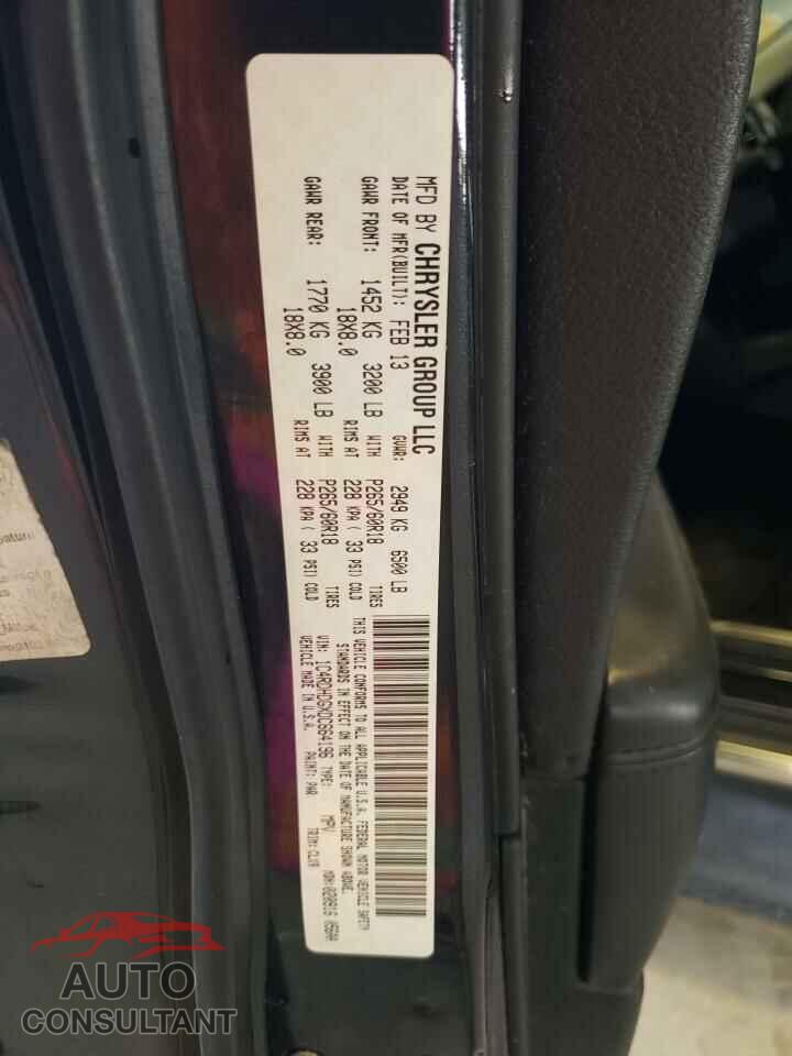 DODGE DURANGO 2013 - 1C4RDHDGXDC664196