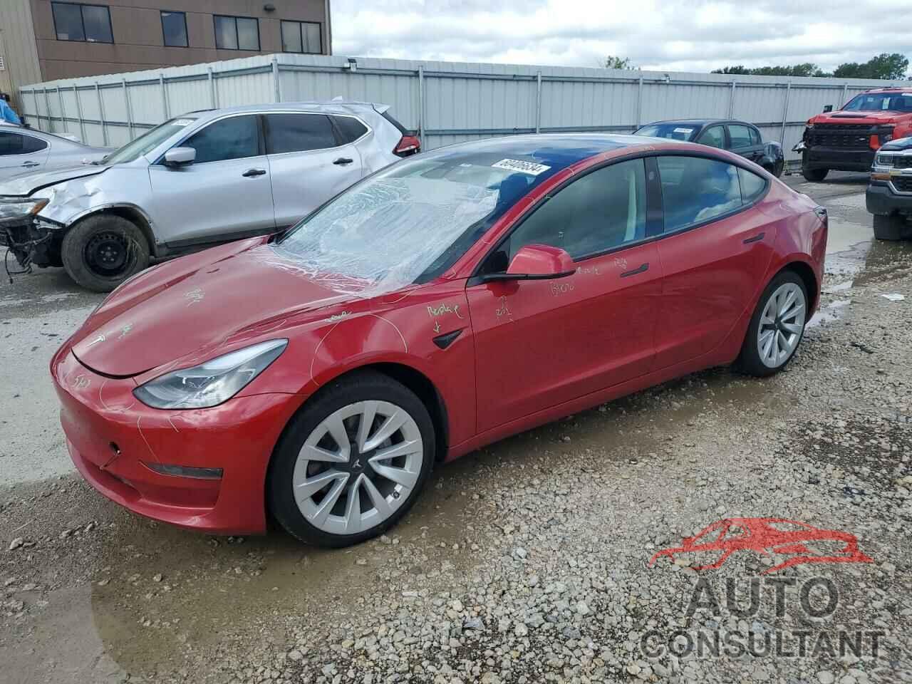 TESLA MODEL 3 2022 - 5YJ3E1EBXNF192339