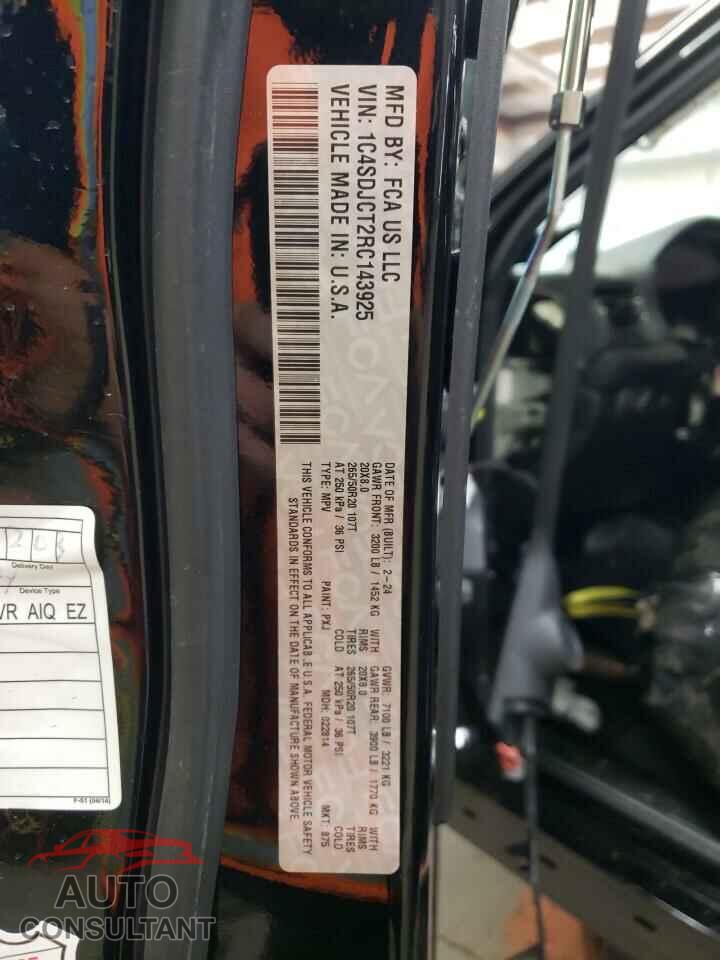 DODGE DURANGO 2024 - 1C4SDJCT2RC143925