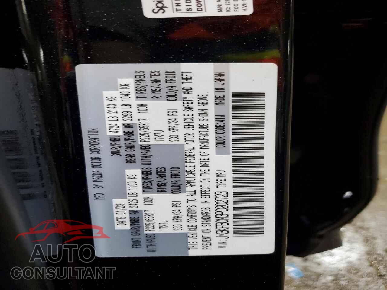 MAZDA CX-5 2023 - JM3KFBCM3P0202723