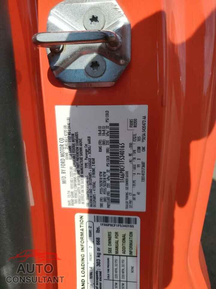 FORD MUSTANG 2015 - 1FA6P8CF1F5340165
