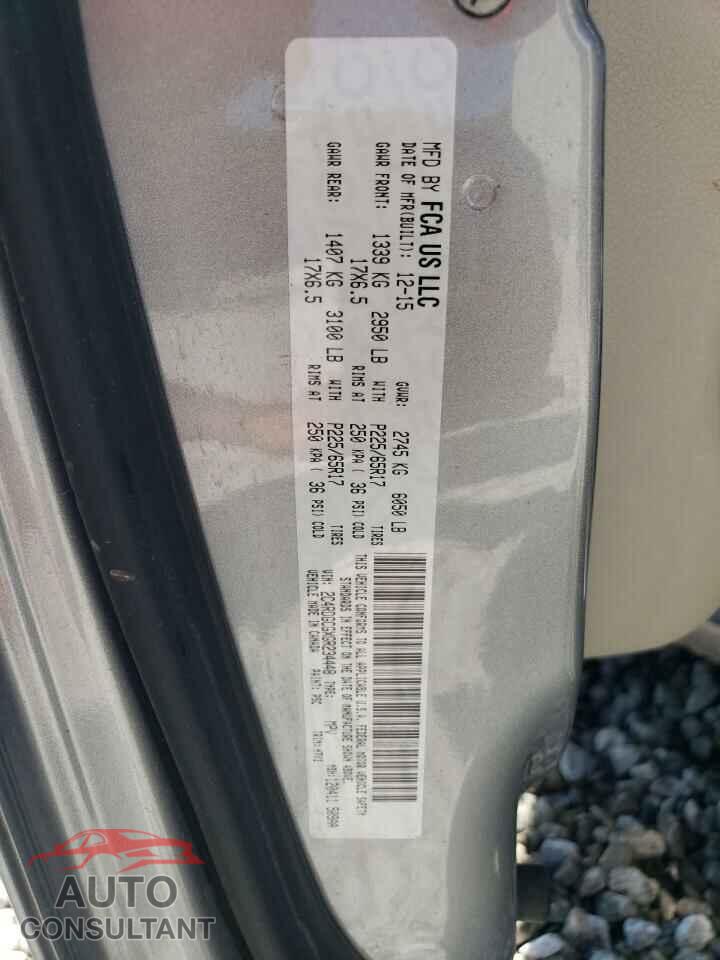 DODGE CARAVAN 2016 - 2C4RDGCGXGR234448