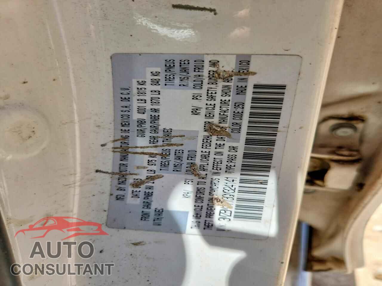 MAZDA 3 2016 - 3MZBM1T73GM324141