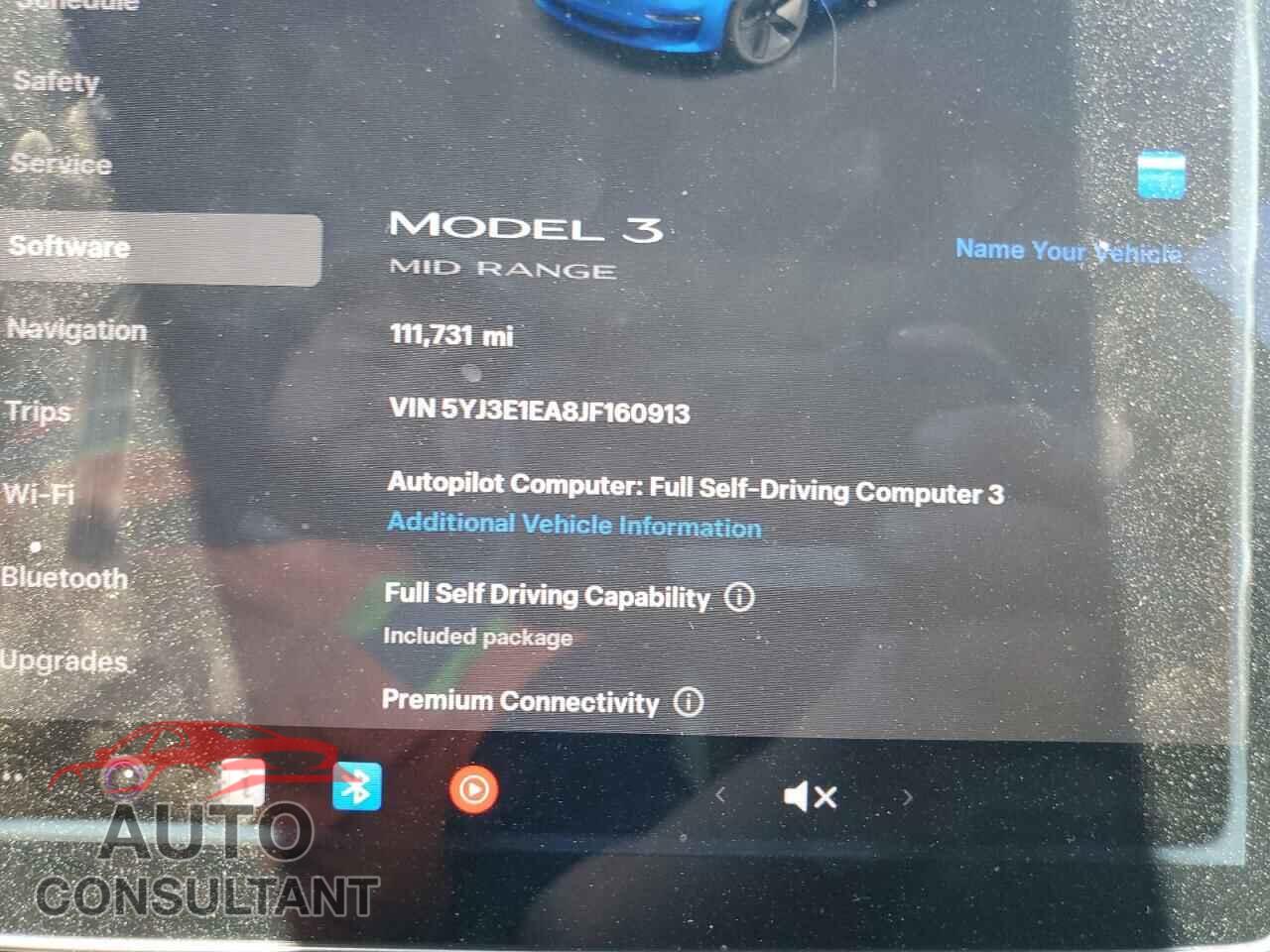 TESLA MODEL 3 2018 - 5YJ3E1EA8JF160913