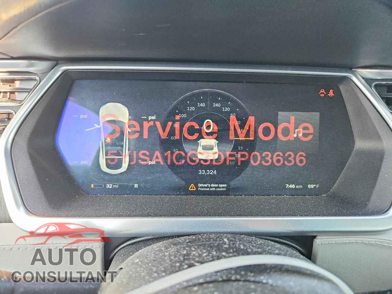 TESLA MODEL S 2013 - 5YJSA1CG3DFP03636