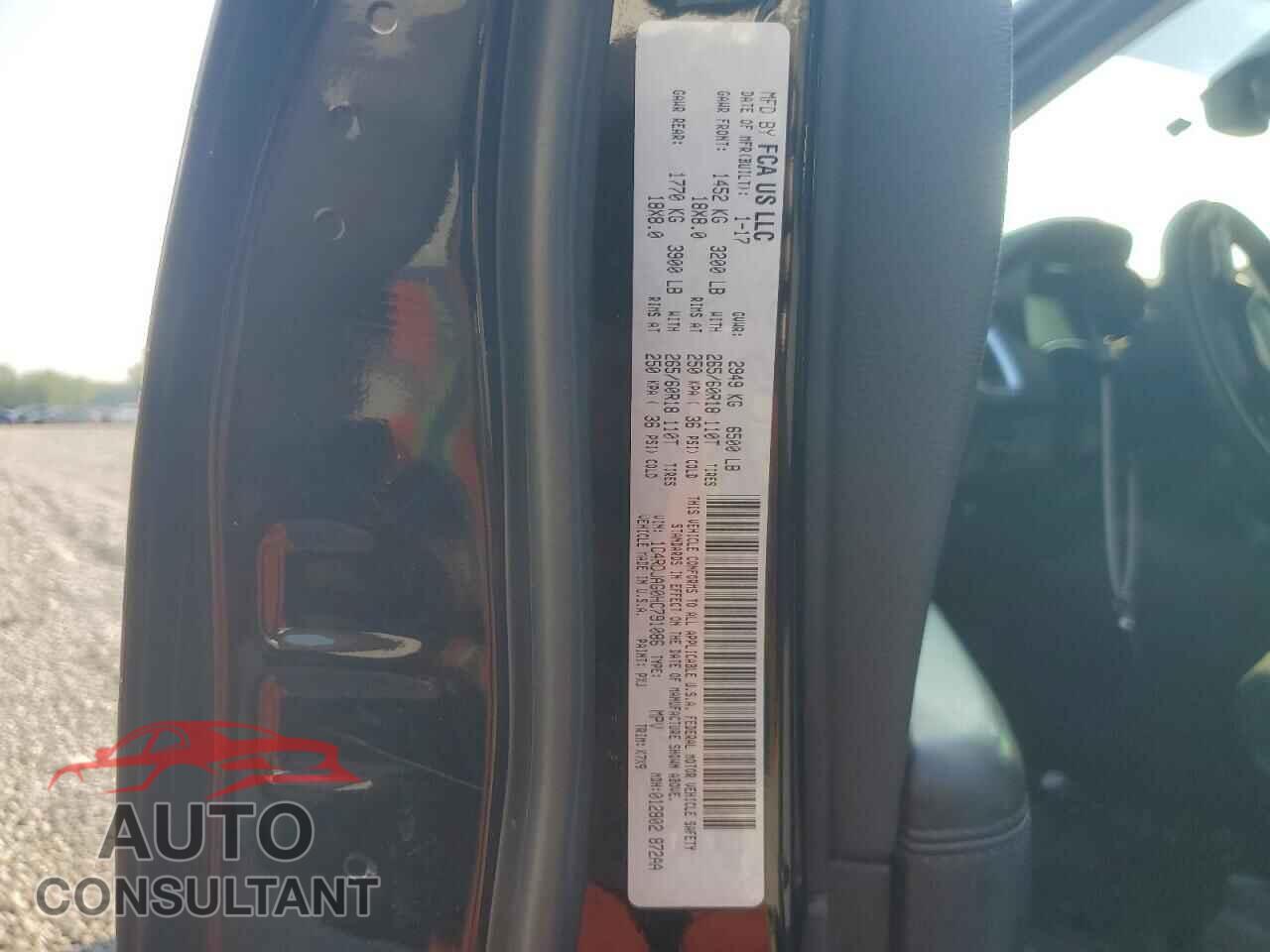 DODGE DURANGO 2017 - 1C4RDJAG0HC791086