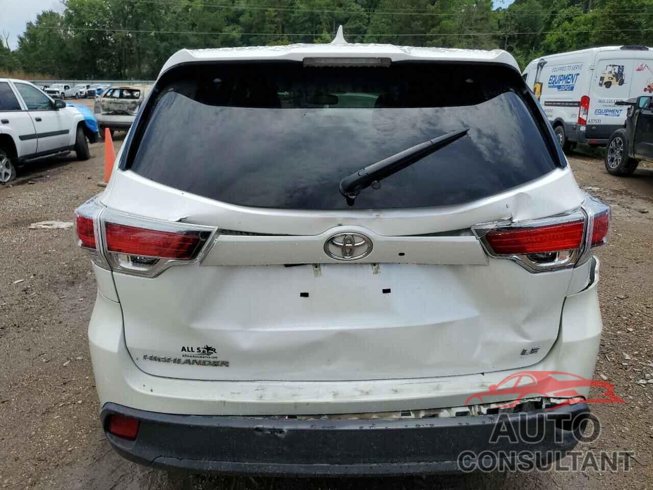 TOYOTA HIGHLANDER 2016 - 5TDZKRFH1GS122358