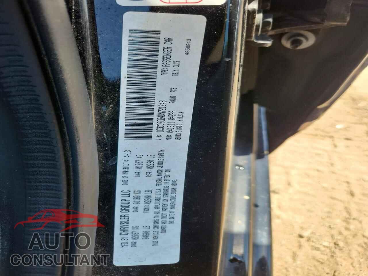 DODGE AVENGER 2013 - 1C3CDZCB4DN721048