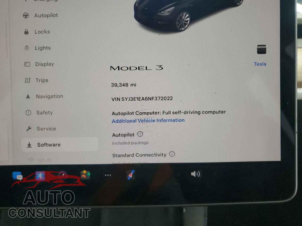 TESLA MODEL 3 2022 - 5YJ3E1EA6NF372022