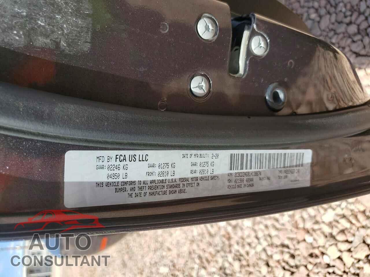 DODGE CHALLENGER 2020 - 2C3CDZAG9LH138674
