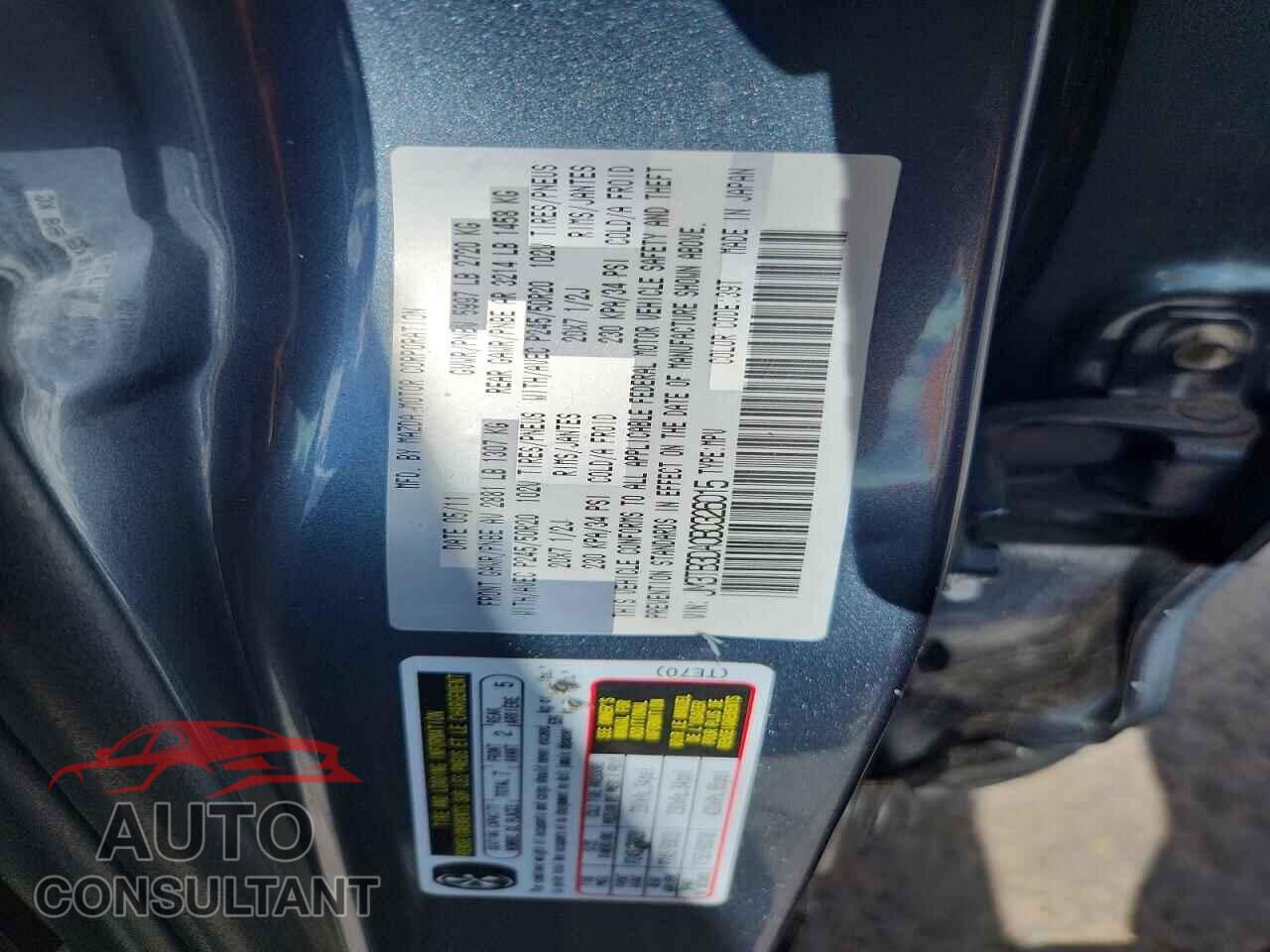 MAZDA CX-9 2011 - JM3TB3DA0B0326015