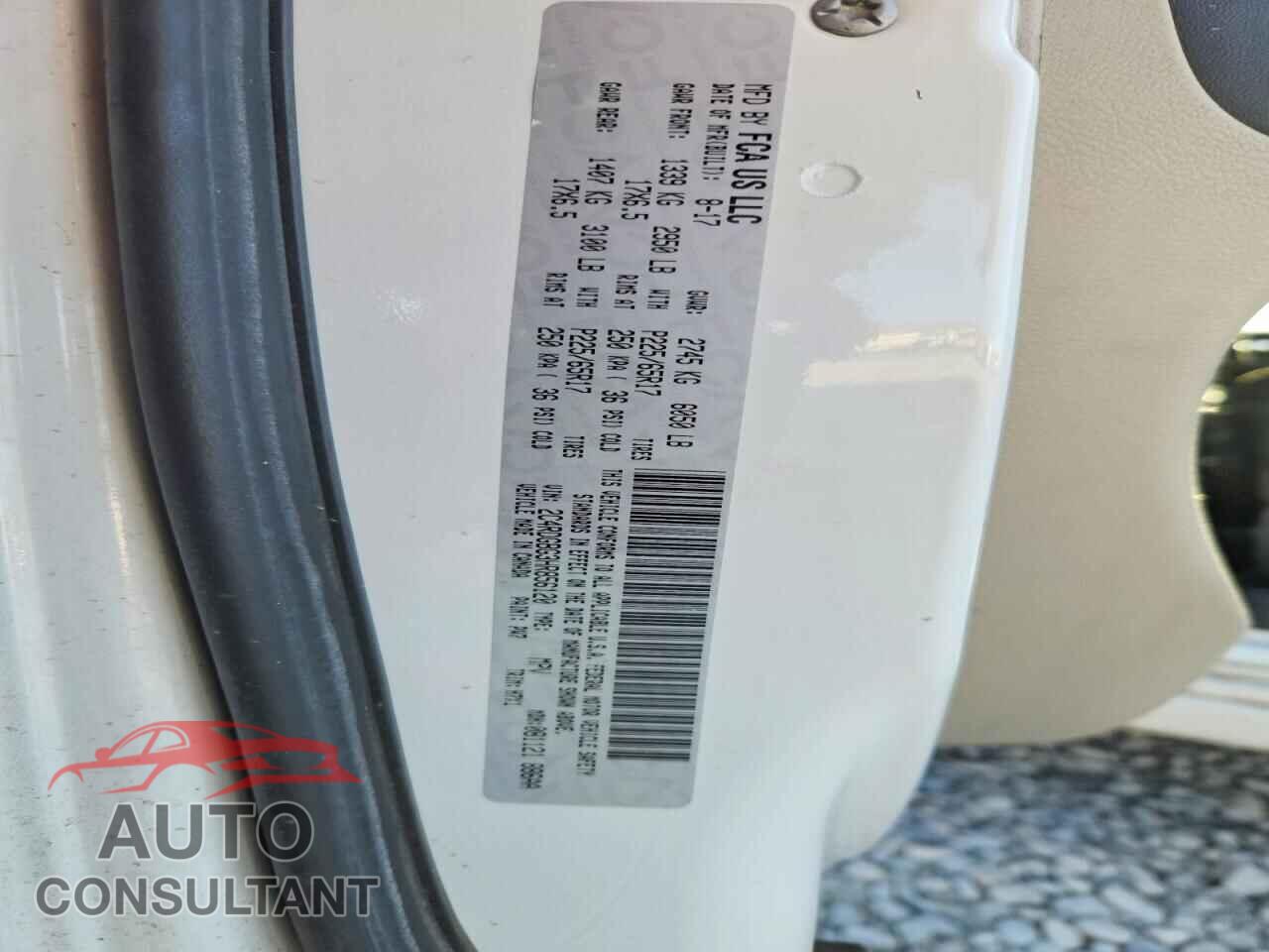 DODGE CARAVAN 2017 - 2C4RDGBG3HR856120