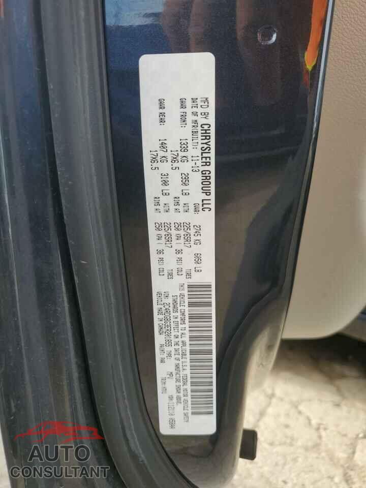 DODGE CARAVAN 2014 - 2C4RDGBG3ER201855