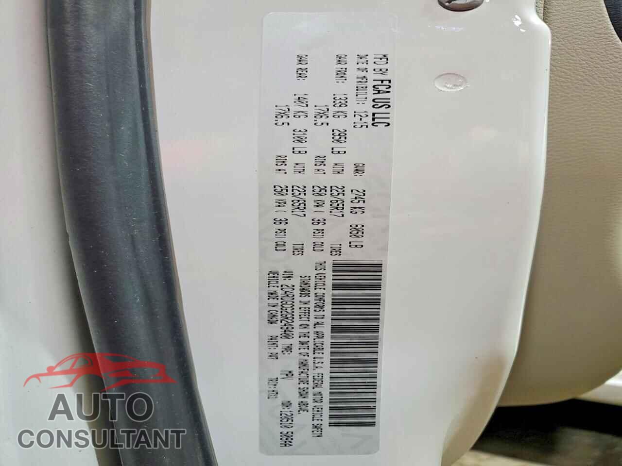 DODGE CARAVAN 2016 - 2C4RDGCG2GR249400