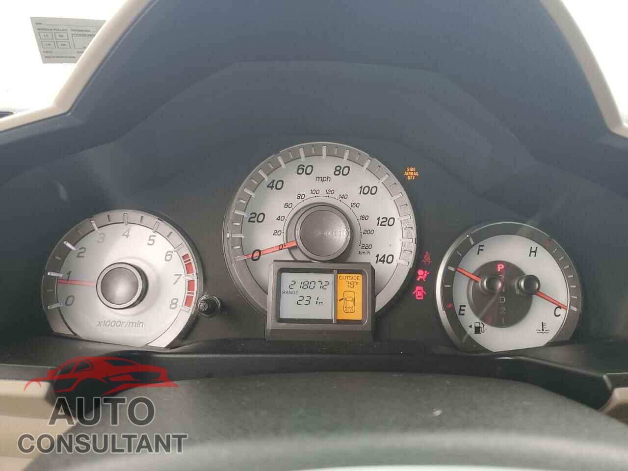 HONDA PILOT 2013 - 5FNYF4H44DB005273