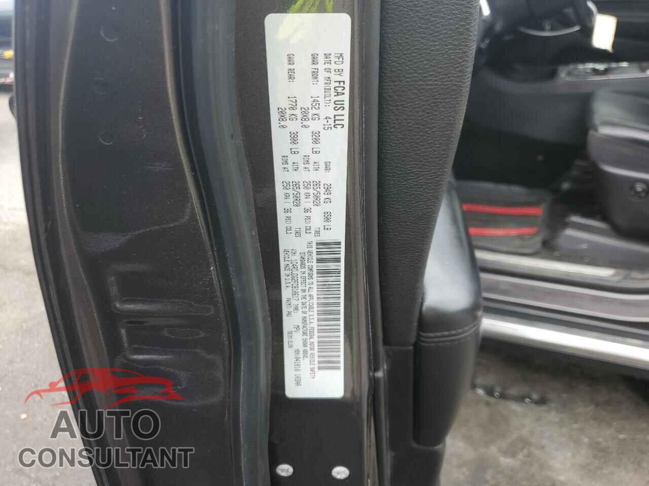 DODGE DURANGO 2015 - 1C4RDJDG2FC810617