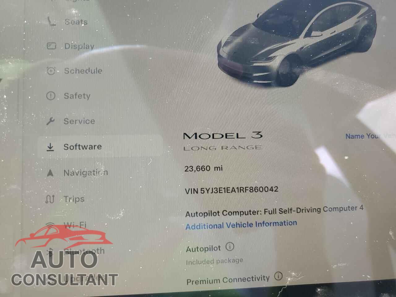 TESLA MODEL 3 2024 - 5YJ3E1EA1RF860042