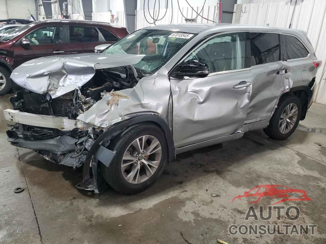 TOYOTA HIGHLANDER 2016 - 5TDBKRFH7GS309489