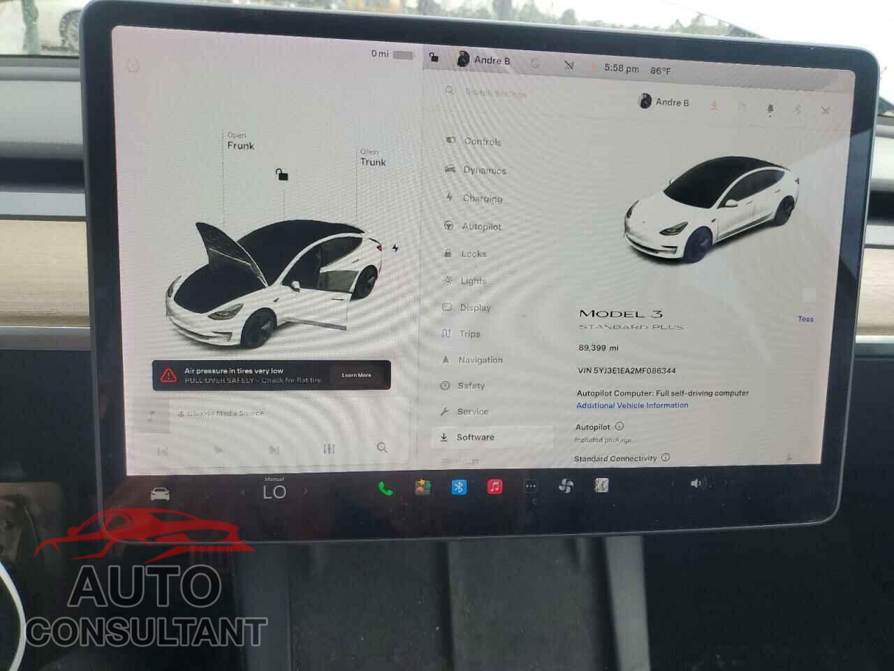 TESLA MODEL 3 2021 - 5YJ3E1EA2MF086344