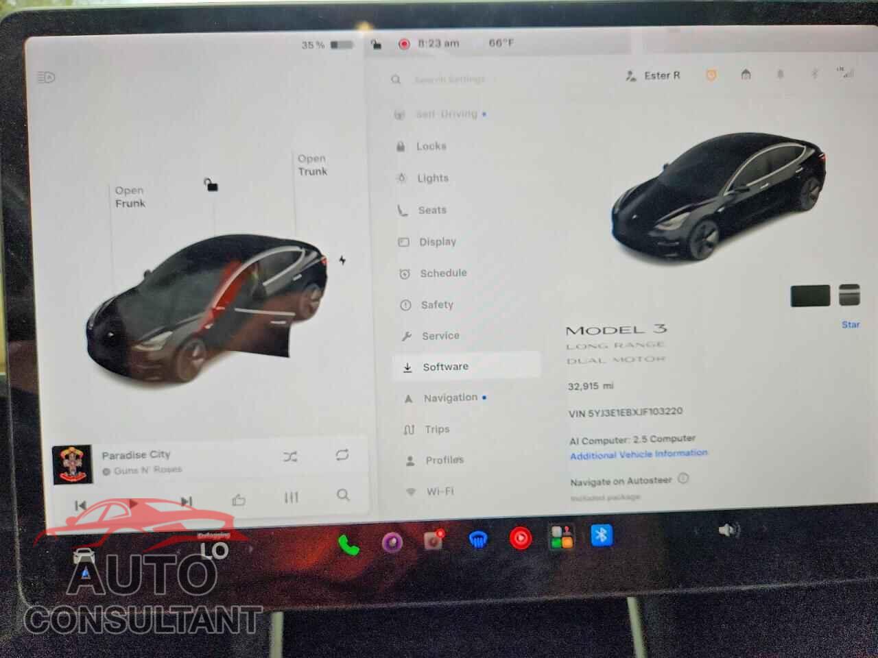 TESLA MODEL 3 2018 - 5YJ3E1EBXJF103220