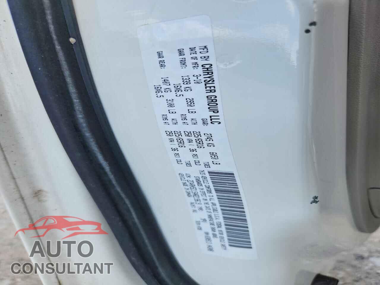 DODGE CARAVAN 2010 - 2D4RN5D15AR219619