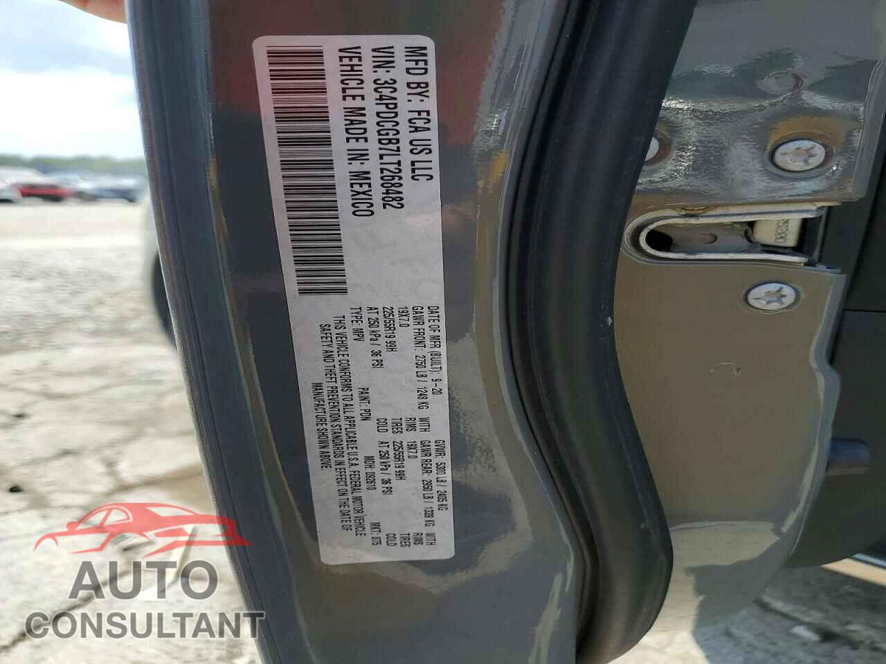 DODGE JOURNEY 2020 - 3C4PDCGB7LT268482
