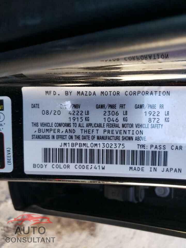 MAZDA 3 2021 - JM1BPBML0M1302375