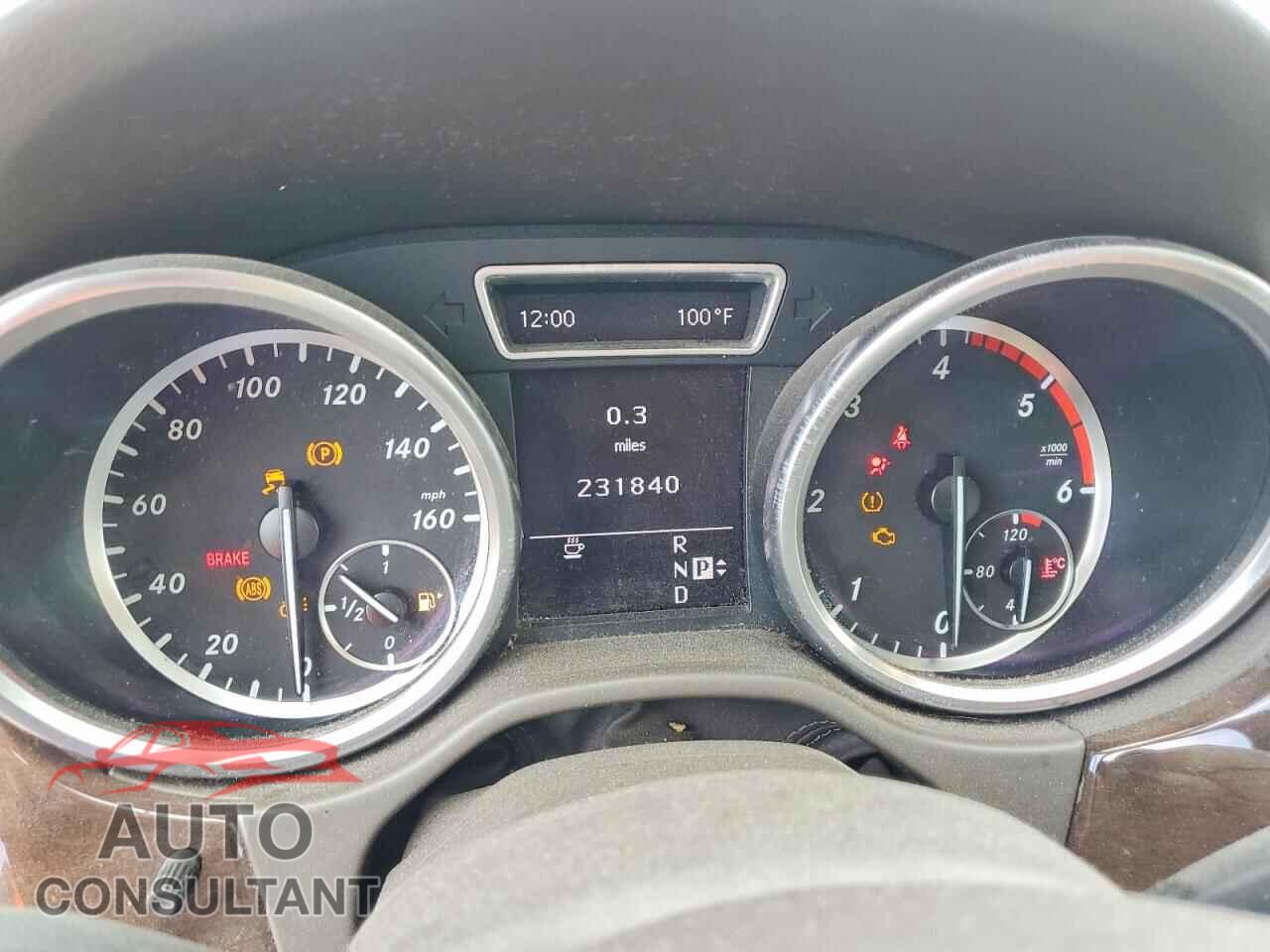 MERCEDES-BENZ M-CLASS 2012 - 4JGDA2EB3CA012125