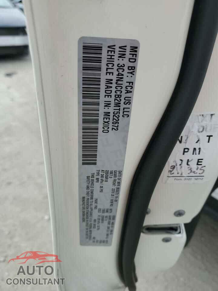 JEEP COMPASS 2021 - 3C4NJCCB2MT522672