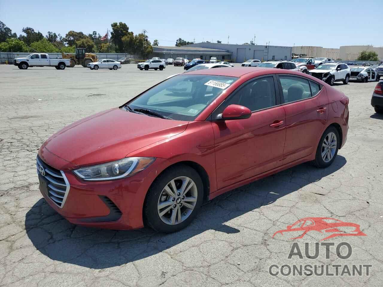 HYUNDAI ELANTRA 2017 - KMHD84LF5HU431371