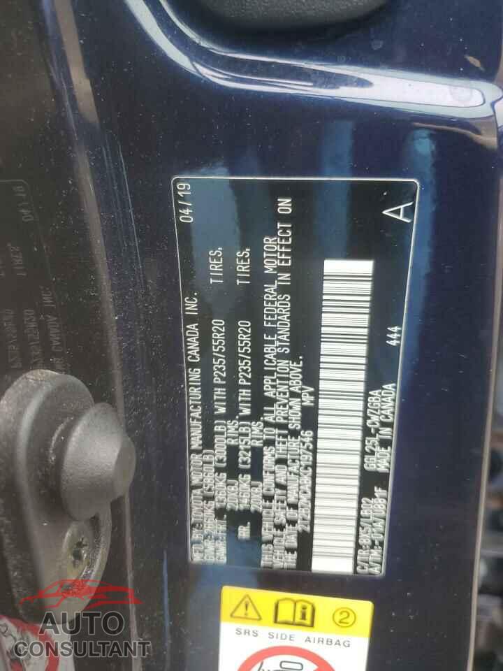LEXUS RX350 2019 - 2T2BZMCA8KC197546
