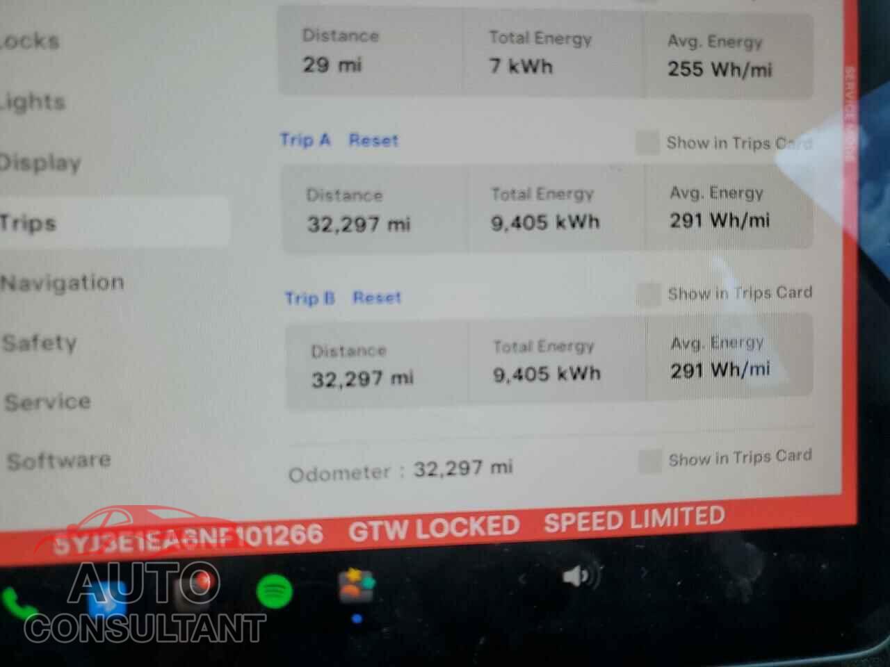 TESLA MODEL 3 2022 - 5YJ3E1EA6NF101266