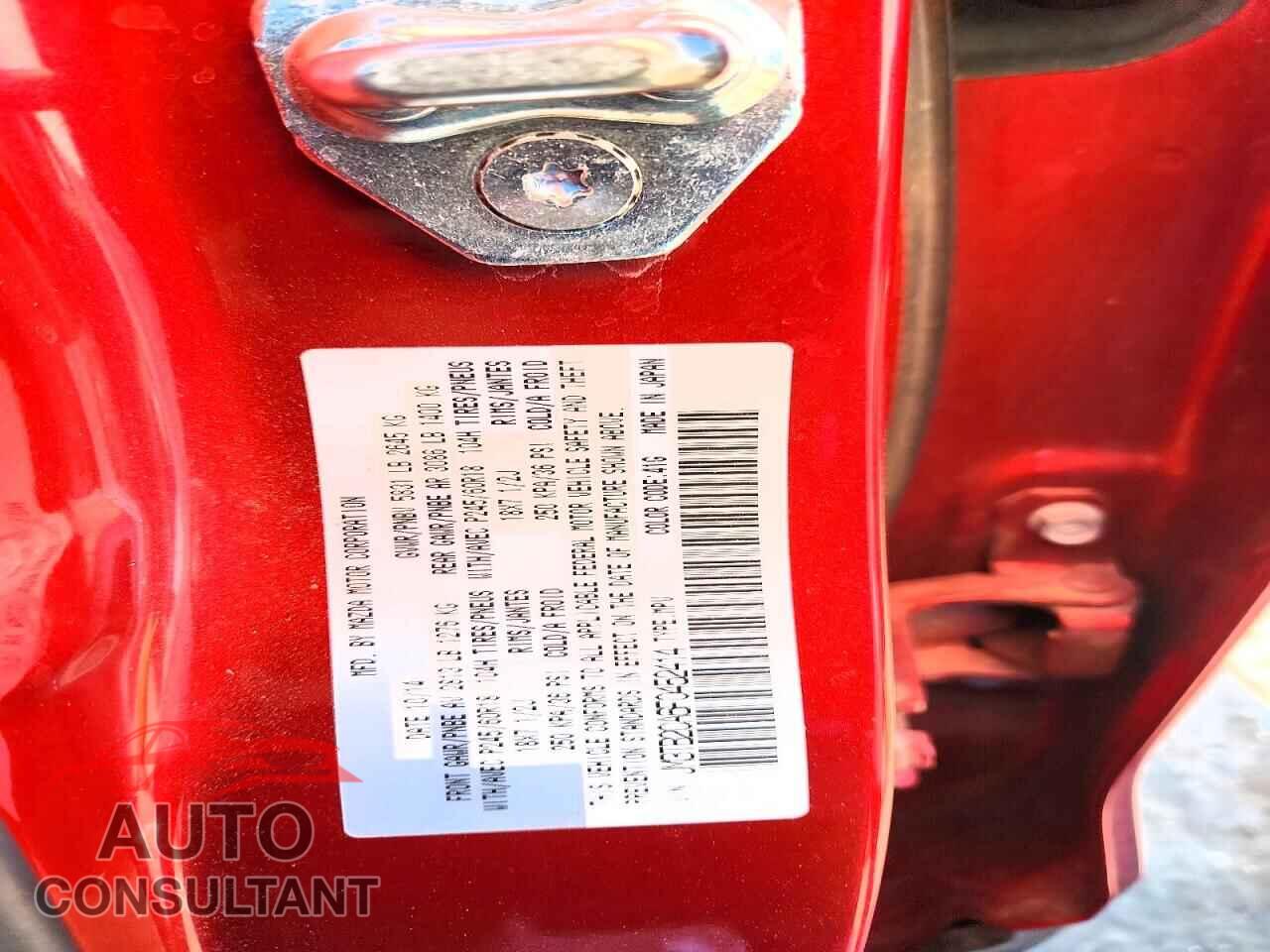 MAZDA CX-9 2015 - JM3TB2CA6F0452414