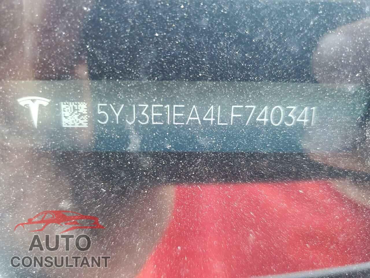 TESLA MODEL 3 2020 - 5YJ3E1EA4LF740341