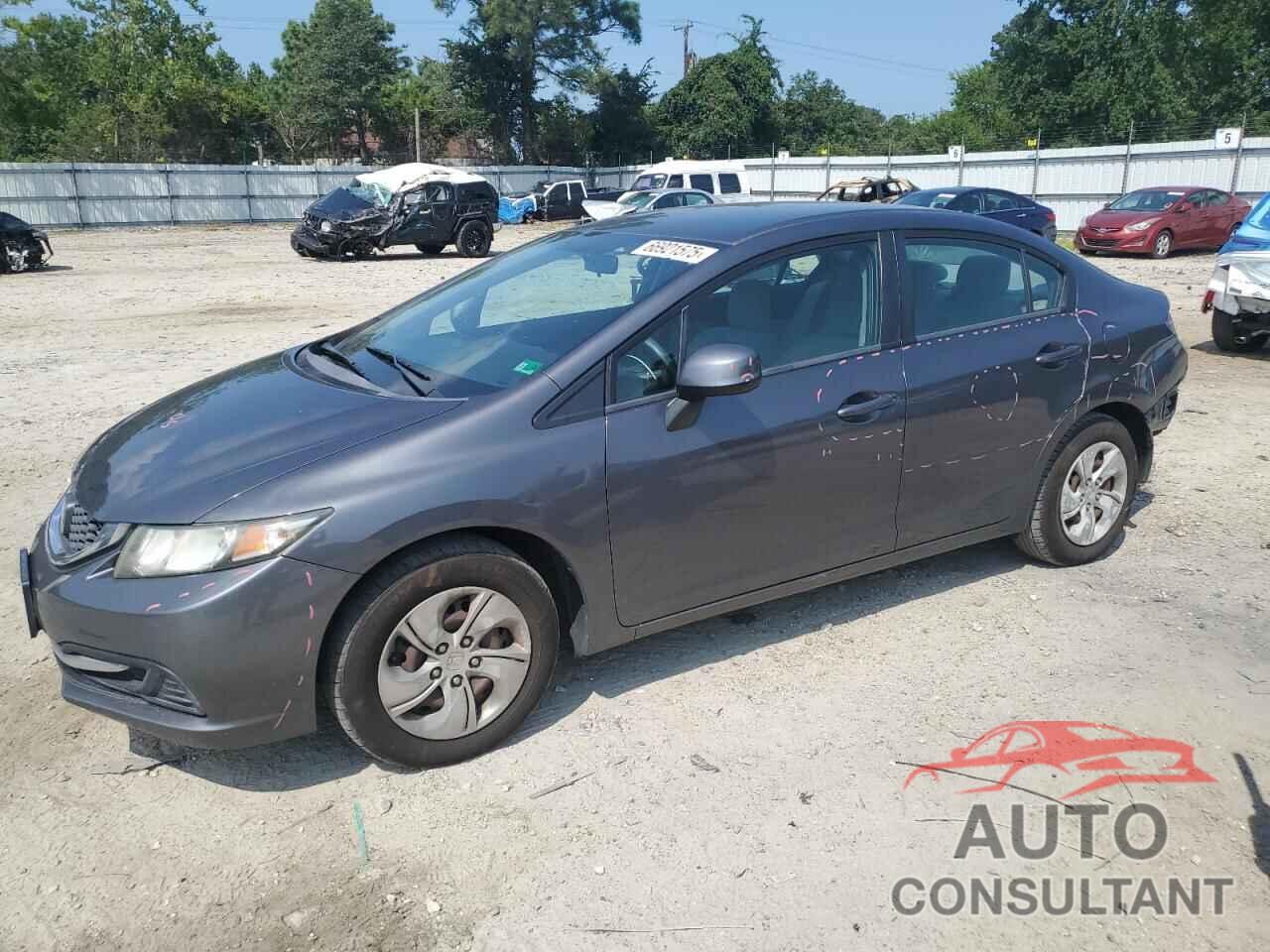 HONDA CIVIC 2013 - 2HGFB2F51DH598556
