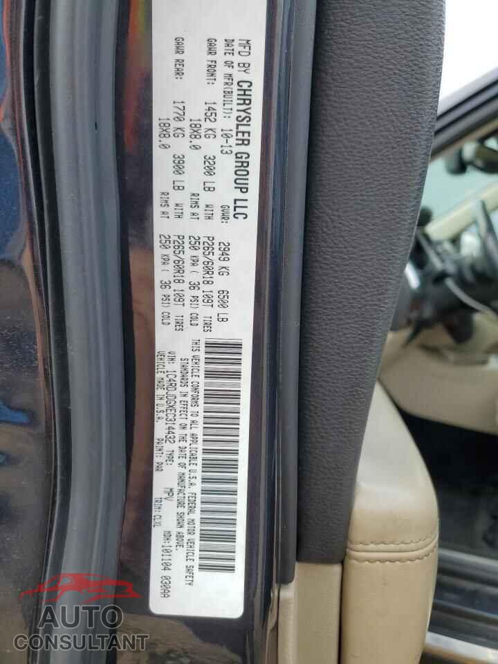 DODGE DURANGO 2014 - 1C4RDJDGXEC314432