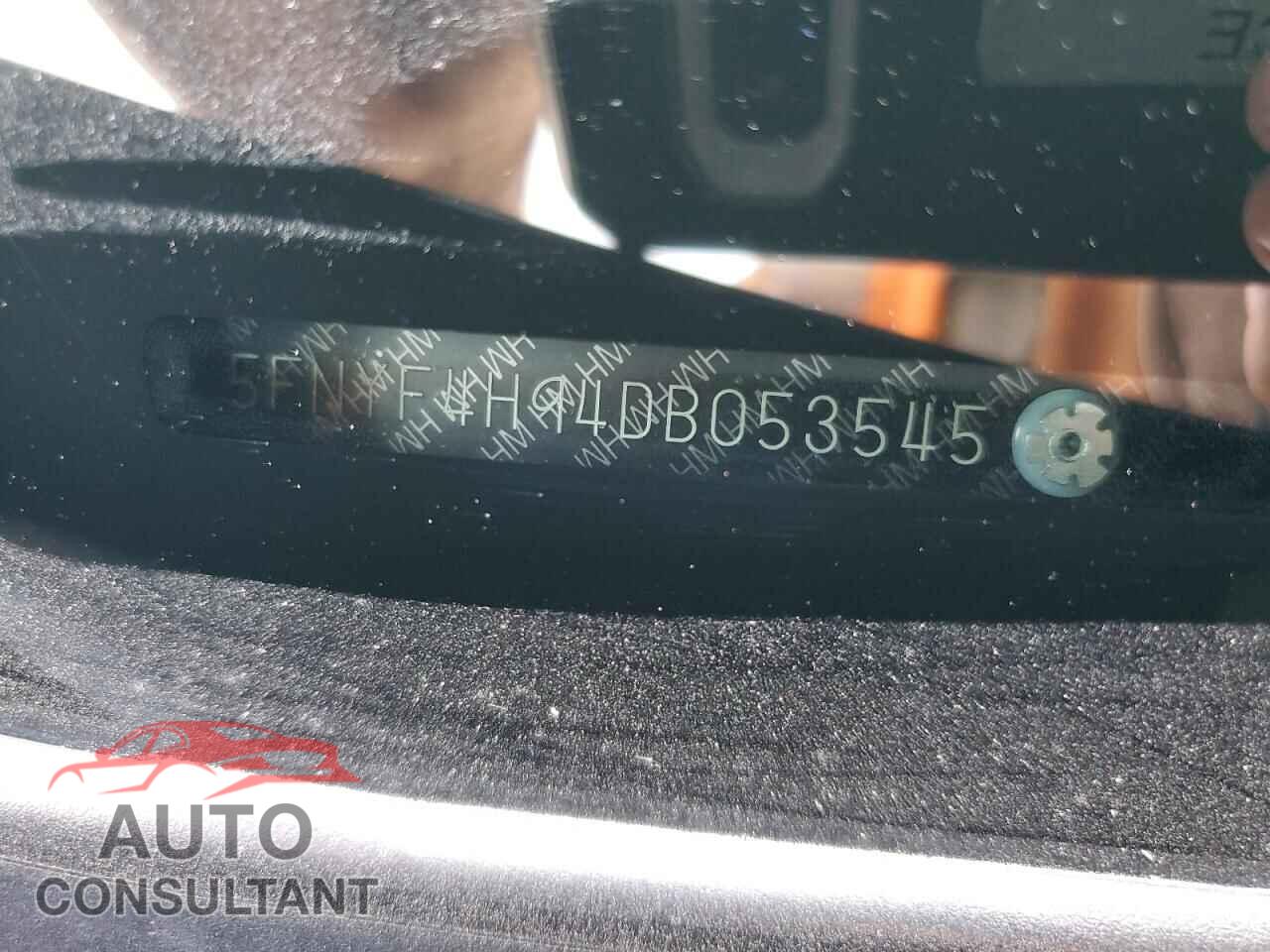 HONDA PILOT 2013 - 5FNYF4H94DB053545